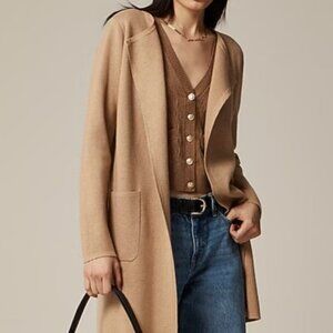 J. Crew Juliette collarless sweater-blazer